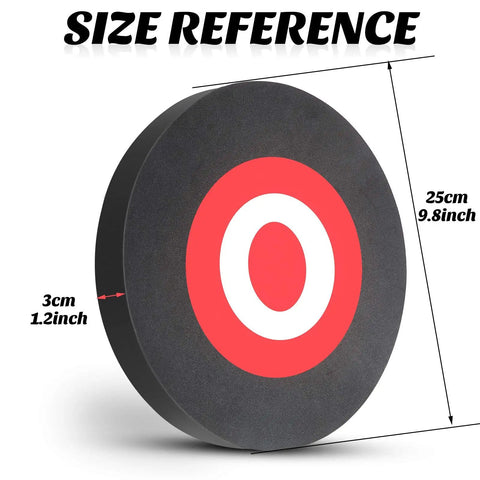 Round EVA Foam Arrow Target For Archery Training, Portable Backyard And Indoor Outdoor Practice Target with size dimensions
