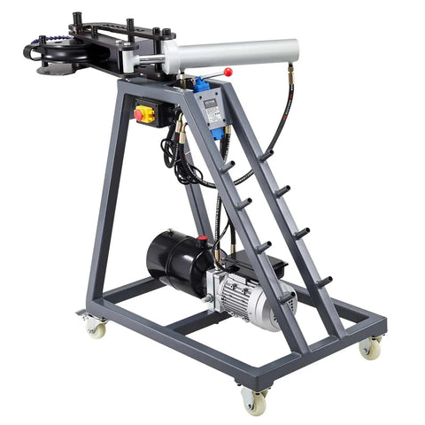 Beast Electric Tube Bender For Home Garage 750W Pipe Bending Machine With 6L Hydraulic Cylinder Movable Bender With 3 Dies And 180 Degree Bend