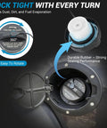Gas Cap Replacement For Dodge Challenger 2011 2019 Fuel Tank Cap 52030389AA installed showing easy twist install