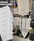 6 Pack 3.5 Mil Clear Dust Collector Bags For 55 Gallon Dust Collector Fits 19.5 Inch Diameter With 31 Inch Width And 40 Inch Length