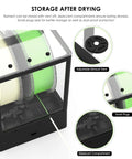 3D Printer Filament Dryer Box With Auto Rotation And Humidity Hold shown with adjustable exhaust vent and desiccant compartment
