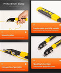 Heavy Duty Precision Stainless Steel Cable Straightener For Electricians with smooth roller and anti-slip handle features.