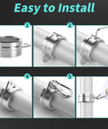 Top Notch 1.5 Inch Flag Pole Rings With Anti Wrap Swivel Clips And 360 Degree Rotating Aluminum Alloy Mounting Hardware For Rad Tangle Free Flag Flying With Rust Resistant Carabiners Two Pack installation steps on metal flag pole.