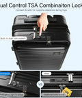 Carry On Luggage That Fits Overhead 20 Inch Expandable Hardside Polycarbonate Case with dual control TSA lock