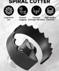 2 Inch Heavy Duty Spiral Cutter For Sectional Drain Machines Compatible With C-4 C-6 C-7 C-8 C-9 Cables Replaces T-209 63025 close-up view
