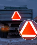 Installed Two Pack Slow Moving Vehicle Signs With Mounting Brackets For Golf Carts Tractors And UTVs 14 By 16 Inch Diamond Grade