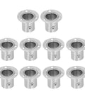 Stainless Steel Rod Flange Holder And Closet Rod Bracket With Thickened Flange For Bed Wardrobe And Desk Installations Screw Adjustment