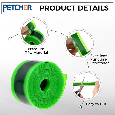 Two Rolls Fat Bike Tire Liners With TPU Puncture Protection For Inner Tubes Compatible With 12 To 29 Inch And 700C Mountain Bikes