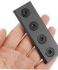 Barn Door Hardware Track Connector Set With Flat Mending Plate Easy To Install Durable Rail Joint Bracket in hand