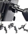 Go To 1 Inch Ball Phone Mount with Aluminum Arm and Base, Dual Ball Joint, 360 Degree Adjustable for Car or Desk