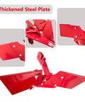 Rear Tine Tiller Furrower Kit with Three Adapter Types, Adjustable Plow Wings, thickened steel plate view
