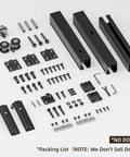 40 Inch Box Rail Hardware For Bifold Sliding Barn Door Track Ceiling Mount Kit Up To 38 Inch Wide Single Door Not Included Aluminum Alloy Hanger Rollers With Nylon Wheels For Smooth Operation