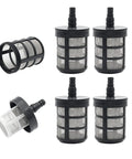 Four Pack Garden Hose Filters With Double Layer Stainless Steel Mesh Sixty Mesh Inlet Strainers For Everyday Home Water Lines
