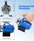 Compact 115V Water Transfer Pump With One Tenth HP Motor, 330 GPH Flow, portable design, includes on off switch and hoses