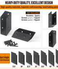 Heavy Duty Stainless Steel Deck Railing Brackets And Connectors For Standard 2X4 Wood Posts adjustable stair angle mounts set including screws.