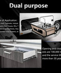 Dual purpose kitchen and RV setup with Heavy Duty Drawer Slides 51mm Wide With 68kg Capacity And Locking Mechanism Side Mount Runners 400mm Tracks For Smooth Gliding Built To Last Cabinets And Furniture Precision Ball Bearings For Quiet Easy Access