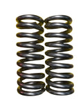 Heavy Duty Compression Springs Built Like A Tank Rock Solid High Strength Steel Gearhead Favorite For Shop Repairs And Weekend Warrior Diy Projects With Five Inch Length Two Inch Diameter, close-up view of two steel compression springs.