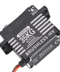 Hella Smooth 35Kg Aluminum Alloy RC Servo Featuring Kickass Metal Gears Flexin Beast Level Torque For Rock Crawling And Trail Running RCs Steering Control Module Upgrade top view of a heavy duty digital servo.