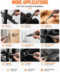 Hella Versatile 66 Piece Magnetic Ratcheting Screwdriver Kit With Detachable Handle And Precision Bits For Smartphone Laptop Repair Includes Secure Magnetic Mat used on bicycles and furniture assembly.