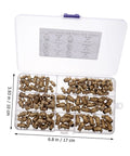 Copper Grease Nipples Assortment Kit For Automotive Use With High Hardness Copper Fittings in plastic case with compartments