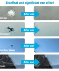 Image showing before and after effects of Three Pack Windshield Crack Repair Kit For Cars, Nano Glass Repair Fluid For Chips And Scratches on different crack types.