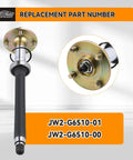 Beefed-Up Rear Axle Assembly for Yamaha G29 Electric Golf Cart 2007-2016 Passenger Side Replacement JW2-G6510-00 JW2-G6510-01