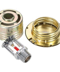 Top Shelf Concealed Pendent Fire Sprinkler Head DN15 With 155 Degree Glass Bulb parts including metallic base and activation mechanism.