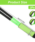 Two Pack Green Bike Pedal Straps For Stationary Bikes Anti Slip Foot Straps Toe Clips dimensions 44cm by 5cm nylon material