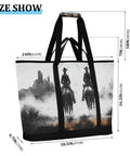 Western Desert Cowboy Style Insulated Cooler Bag With Large Capacity For Shopping Picnics Beach Trips Travel And Camping Leak Proof Thermal Tote