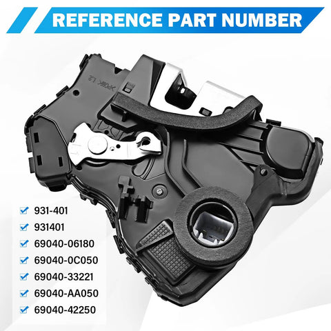 Front Left Door Lock Actuator Motor For Toyota And Scion Vehicles with reference numbers 931401, 69040-06180, 69040-0C050