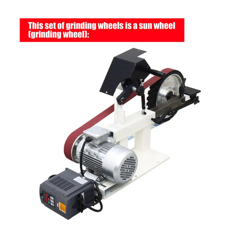 Heavy Duty Desktop Belt Sander With Smooth Stepless Speed Regulation And Three Badass Grinding Wheels Top Tier Bench Grinder For Woodshop Projects 1500W 110V with grinding wheels and motor