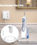 Replacement Charger Cord For Cordless Water Flosser WP360 WP450 WP462 And WP400 Series, 3V DC 0.1A, 5 Ft Cable, 2 Prong Connector