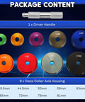 10 Piece Bearing Press Kit For Races And Seals With Driver Handle And 9 Discs, Universal Axle Housing Collar Tool Overview