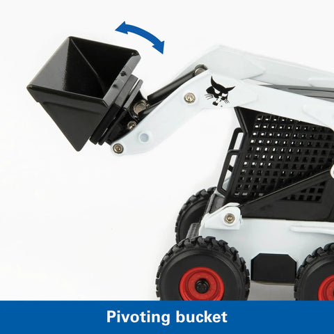 Skid Steer Farm Toy Playset 1 To 32 Scale Die Cast Metal Construction With Realistic Bobcat Look pivoting bucket detail