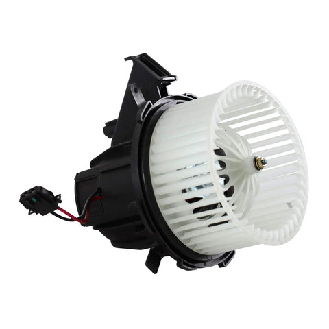 Slick HVAC Heater Blower Motor Assembly With Integrated Fan Cage For Audi A4 A5 Q5 Quattro 2009 To 2016 with fan design.