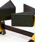 Close-up of 2-Pack Must-Have 90 Degree Clamp Adapter For Medium Trigger Clamps made of durable PLA, showing quick release feature.