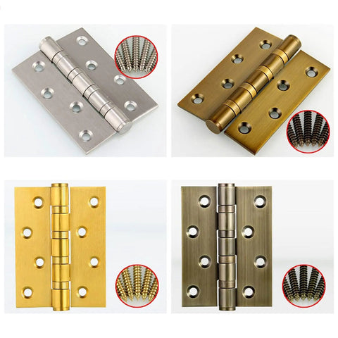 Beefy 4 Inch Stainless Steel Flat Door Hinges For Interior And Security Doors Anti Theft Ready Bronze Matte Black