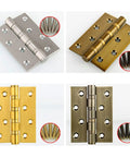 Heavy Duty Thickened Stainless Steel Door Hinge 4x3x3 for Wooden and Anti Theft Doors Matte Black Finish Built to Last