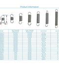 Saelno extension springs assortment kit, 152-pieces, zinc-plated, 20 sizes for DIY home repair