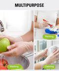 No Fuss Disposable Vinyl Gloves Latex Free And Powder Free Food Safe Kitchen Cooking Essential Sweet Fit PVC material for washing, painting, and cleaning.
