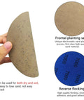 Close-up of 50 Piece 5 Inch Hook And Loop Sanding Disc Set with Grits 3000 4000 5000 7000 And 10000 Extra Fine Wet And Dry Sandpaper.
