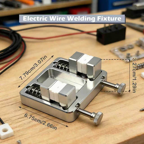 Aluminum Soldering Clamp For DIY Projects With An 11mm Adjustable Jaw Hands Free Soldering Fixture For PCBs Wires And Connectors