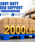 Beefy Heavy-Duty Plastic Pallet for Basement and Garage Storage HDPE Stackable Floor Pad With 2000 Lbs Capacity in warehouse