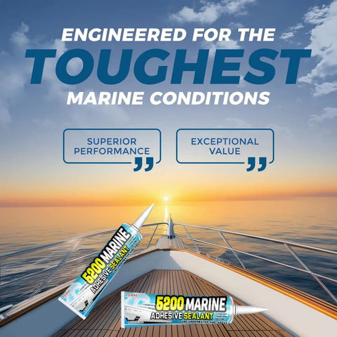 Beast Mode Tough Marine Sealant Adhesive Fast Cure For Above And Below Waterline Bonding And Sealing On Boats 3oz Black