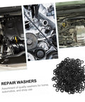 Wave Washer Kit 500 Pack Spring Steel Gasket Set For Load Distribution, Plumbing And Fastening, Durable Seals, Lock Washers, Versatile DIY And Professional Use, black washers for engine repair