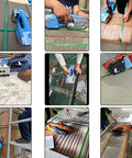 Upgrade Your Shipping Game With This Portable Electric Strapping Machine. Electric strapper in use on packages and materials.