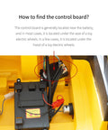 Control board location for 2.4GHz Bluetooth Remote Control For Kids Ride On Cars 12V Electric SUVs And Trucks