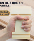 Hand holding 4-in-1 Nylon Tapping Block Kit For Laminate And Wood Flooring Installation with non-slip handle
