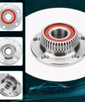 Beefy 2 Piece Rear Wheel Hub And Bearing Kit With ABS For Audi TT 00 06 Quattro And Volkswagen Beetle 98 10 Golf 99 06