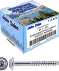7 X 1-1/2 Inch Fine Thread Pocket Hole Screws Torx T-20 Drive For Cabinetry And Furniture Zinc Silver Finish Box